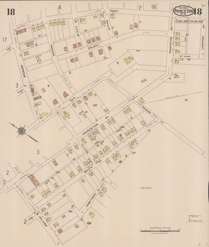 Sanborn Fire Insurance Map from Princeton, Mercer County, West Virginia (1923), Sheet #0018 - Complete Map Set gallery image, historic Sanborn map, vintage wall art, West Virginia West Virginia