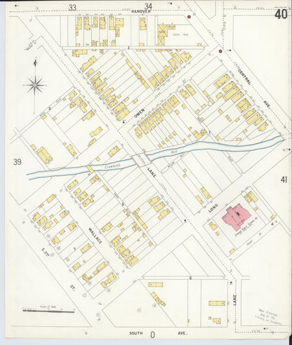 Sanborn Fire Insurance Map from Hamilton, Butler County, Ohio (1899), Sheet #0040 - Complete Map Set gallery image, historic Sanborn map, vintage wall art, Ohio Ohio