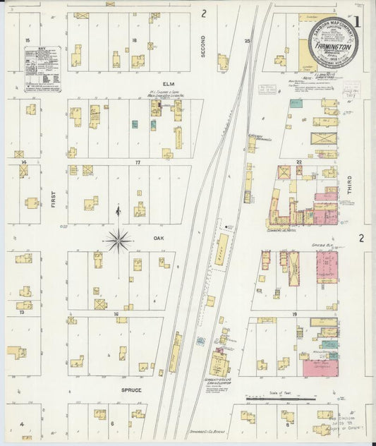 Sanborn Fire Insurance Map from Farmington, Dakota County, Minnesota. (1905) – Map View