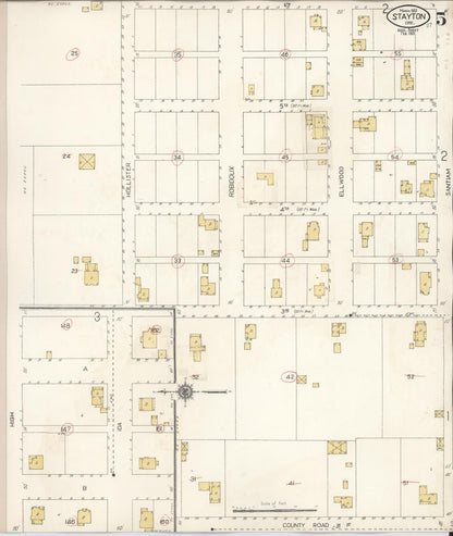 Sanborn Fire Insurance Map from Stayton, Marion County, Oregon (1931), Sheet #0005 - Complete Map Set gallery image, historic Sanborn map, vintage wall art, Oregon Oregon
