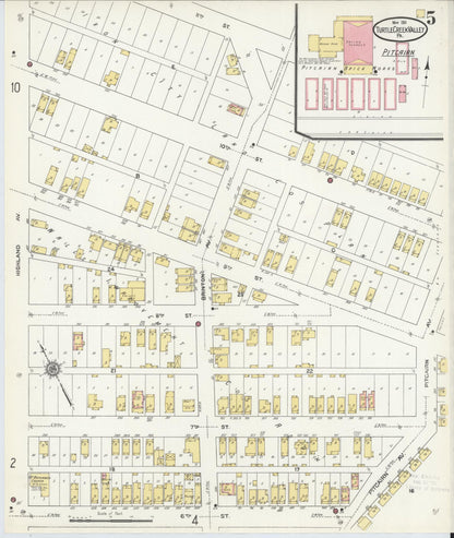 Sanborn Fire Insurance Map from Turtle Creek Valley, Allegheny County, Pennsylvania (1911), Sheet #0005 - Complete Map Set gallery image, historic Sanborn map, vintage wall art, Pennsylvania Pennsylvania