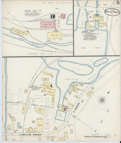 Sanborn Fire Insurance Map from Bellefonte, Centre County, Pennsylvania (1887), Sheet #0005 - Complete Map Set gallery image, historic Sanborn map, vintage wall art, Pennsylvania Pennsylvania