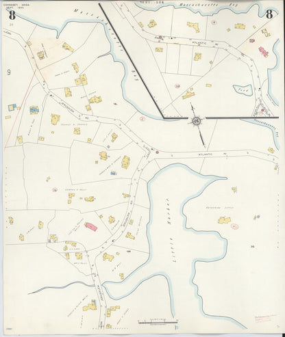 Sanborn Fire Insurance Map from Cohasset, Norfolk County, Massachusetts (1940), Sheet #0008 - Complete Map Set gallery image, historic Sanborn map, vintage wall art, Massachusetts Massachusetts