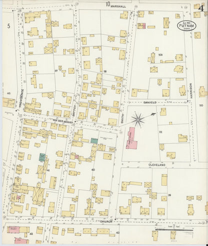 Sanborn Fire Insurance Map from Putnam, Windham County, Connecticut (1903), Sheet #0004 - Complete Map Set gallery image, historic Sanborn map, vintage wall art, Connecticut Connecticut