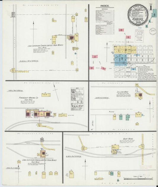 Sanborn Fire Insurance Map from Hibbing, Saint Louis County, Minnesota. (1900) – Map View