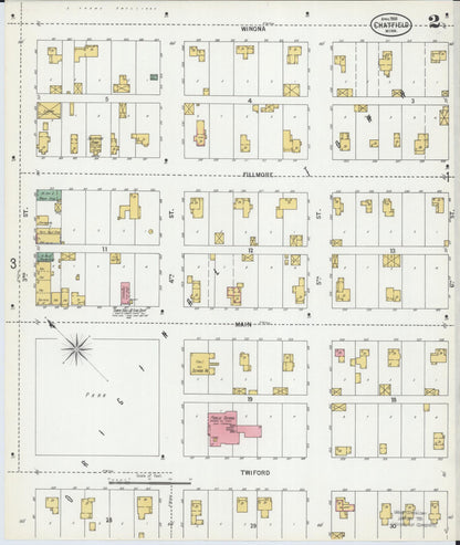 Sanborn Fire Insurance Map from Chatfield, Fillmore And Olmsted Counties, Minnesota (1900), Sheet #0002 - Complete Map Set gallery image, historic Sanborn map, vintage wall art, Minnesota Minnesota