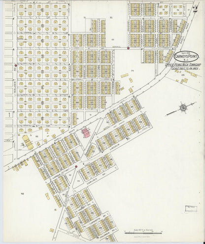 Sanborn Fire Insurance Map from Carneys Point, Salem County, New Jersey (1916), Sheet #0002 - Complete Map Set gallery image, historic Sanborn map, vintage wall art, New Jersey New Jersey