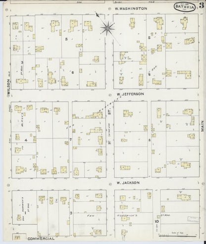 Sanborn Fire Insurance Map from Batavia, Kane County, Illinois (1891), Sheet #0003 - Complete Map Set gallery image, historic Sanborn map, vintage wall art, Illinois Illinois