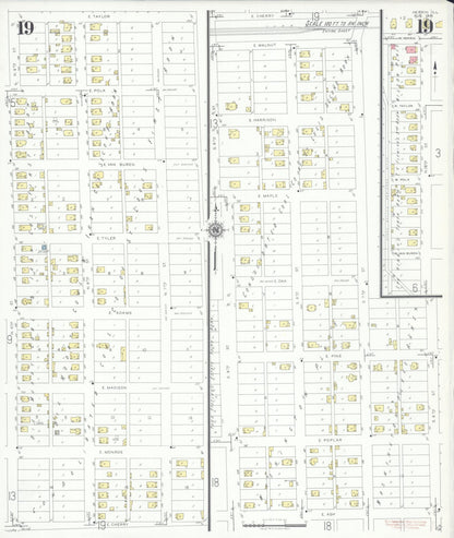 Sanborn Fire Insurance Map from Herrin, Williamson County, Illinois (1941), Sheet #0019 - Complete Map Set gallery image, historic Sanborn map, vintage wall art, Illinois Illinois