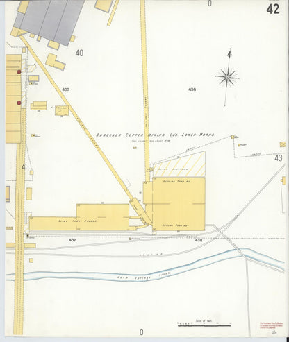 Sanborn Fire Insurance Map from Anaconda, Deer Lodge County, Montana (1903), Sheet #0041 - Complete Map Set gallery image, historic Sanborn map, vintage wall art, Montana Montana