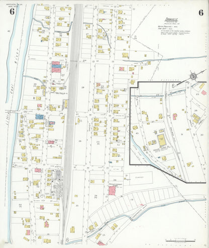 Sanborn Fire Insurance Map from Madison, Boone County, West Virginia (1933), Sheet #0006 - Complete Map Set gallery image, historic Sanborn map, vintage wall art, West Virginia West Virginia