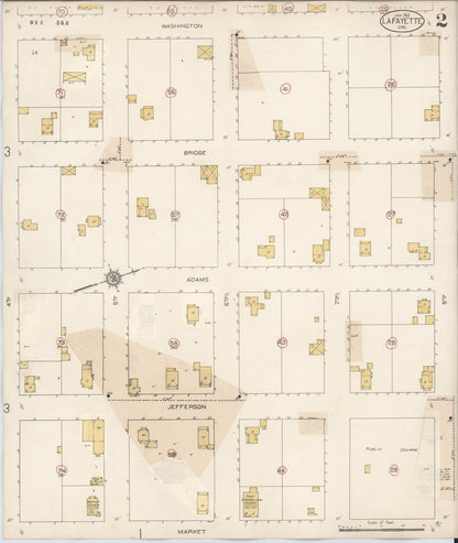 Sanborn Fire Insurance Map from Lafayette, Yamhill County, Oregon (1931), Sheet #0002 - Complete Map Set gallery image, historic Sanborn map, vintage wall art, Oregon Oregon