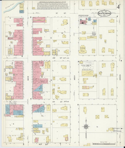 Sanborn Fire Insurance Map from New Richmond, St. Croix County, Wisconsin (1912), Sheet #0004 - Complete Map Set gallery image, historic Sanborn map, vintage wall art, Wisconsin Wisconsin