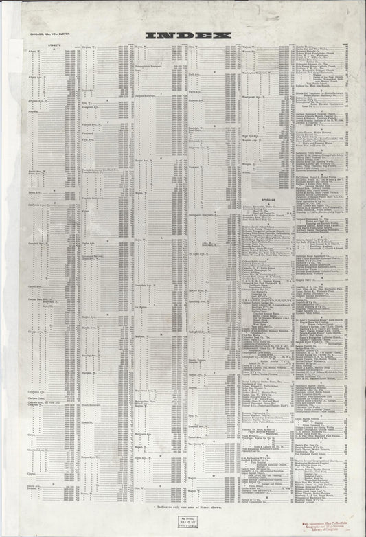 Sanborn Fire Insurance Map from Chicago, Cook County, Illinois (1922), Sheet #0001 - Historic Sanborn Fire Insurance Map Print, vintage old map wall art, antique decor, genealogy gift, Illinois Illinois map