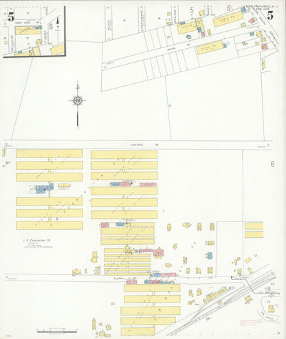 Sanborn Fire Insurance Map from New Providence, Union County, New Jersey (1938), Sheet #0005 - Complete Map Set gallery image, historic Sanborn map, vintage wall art, New Jersey New Jersey