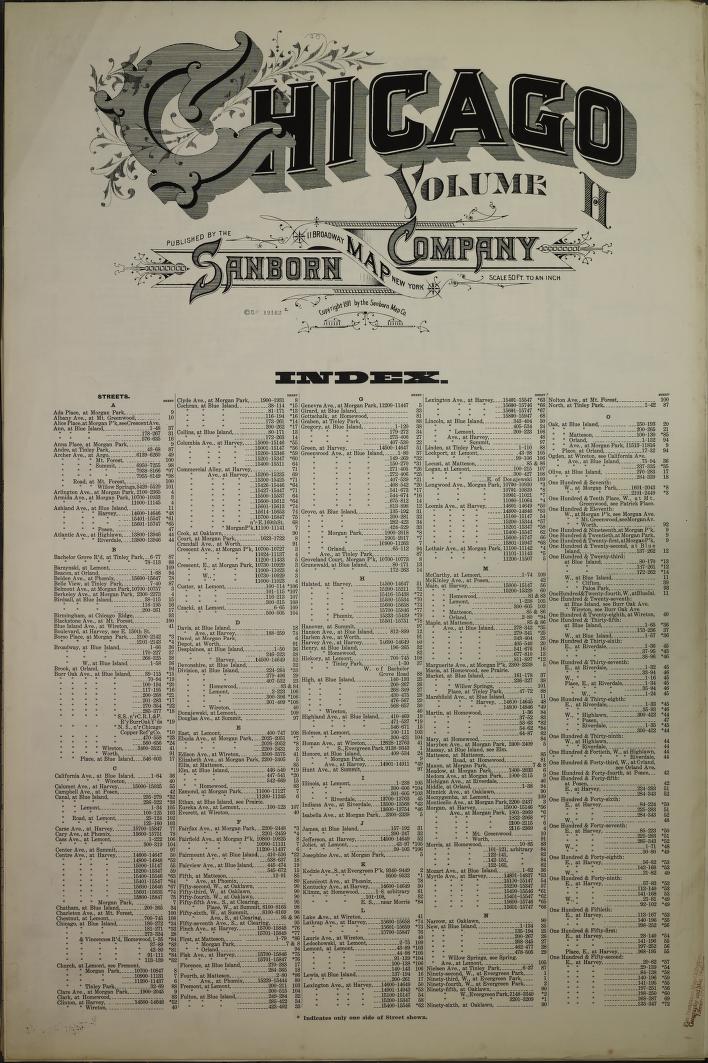 Sanborn Fire Insurance Map from Chicago, Cook County, Illinois. (1911) – Map View