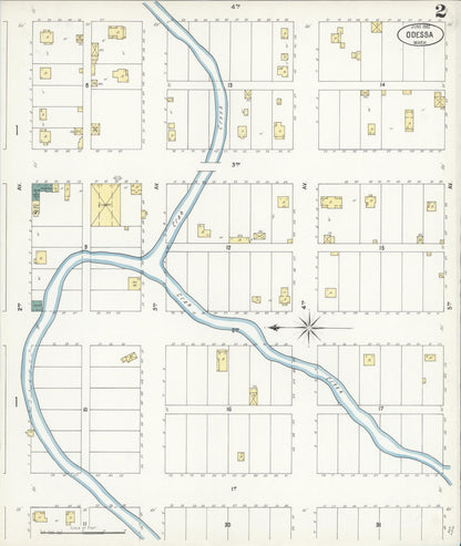 Sanborn Fire Insurance Map from Odessa, Lincoln County, Washington (1902), Sheet #0002 - Complete Map Set gallery image, historic Sanborn map, vintage wall art, Washington Washington