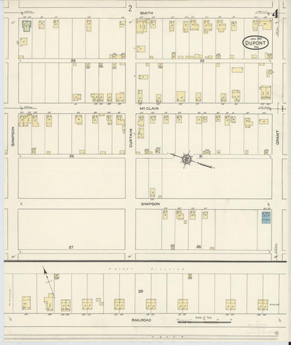 Sanborn Fire Insurance Map from Dupont, Luzerne County, Pennsylvania (1914), Sheet #0004 - Complete Map Set gallery image, historic Sanborn map, vintage wall art, Pennsylvania Pennsylvania