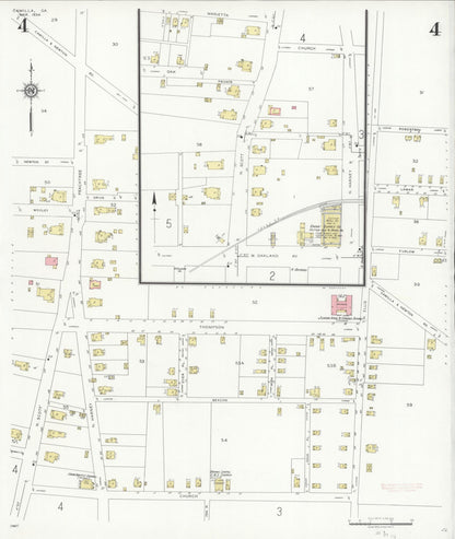 Sanborn Fire Insurance Map from Camilla, Mitchell County, Georgia (1934), Sheet #0004 - Complete Map Set gallery image, historic Sanborn map, vintage wall art, Georgia Georgia