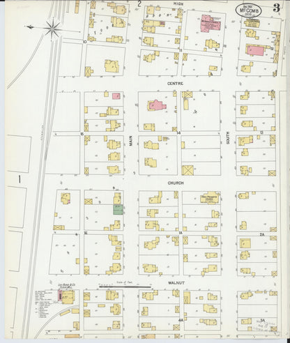 Sanborn Fire Insurance Map from McComb, Hancock County, Ohio (1901), Sheet #0003 - Historic Sanborn Fire Insurance Map Print, vintage old map wall art, antique decor, genealogy gift, Ohio Ohio map