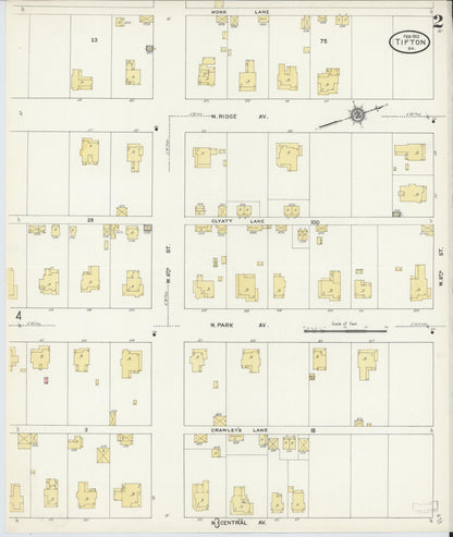 Sanborn Fire Insurance Map from Tifton, Tift County, Georgia (1912), Sheet #0002 - Complete Map Set gallery image, historic Sanborn map, vintage wall art, Georgia Georgia