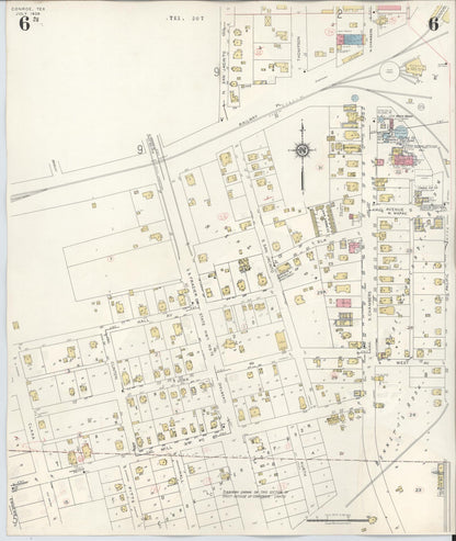 Sanborn Fire Insurance Map from Conroe, Montgomery County, Texas (1943), Sheet #0006 - Complete Map Set gallery image, historic Sanborn map, vintage wall art, Texas Texas