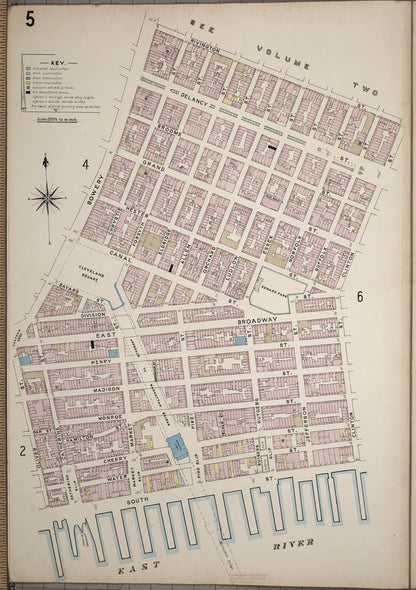 Sanborn Fire Insurance Map from New York; Special Atlases, New York, New York (1913), Sheet #0005 - Complete Map Set gallery image, historic Sanborn map, vintage wall art, New York New York