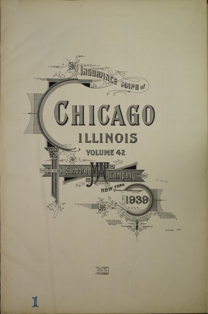 Sanborn Fire Insurance Map from Chicago, Cook County, Illinois. (1939) – Map View