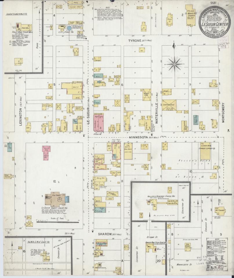 Sanborn Fire Insurance Map from Le Sueur Center, Le Sueur County, Minnesota. (1902) – Map View