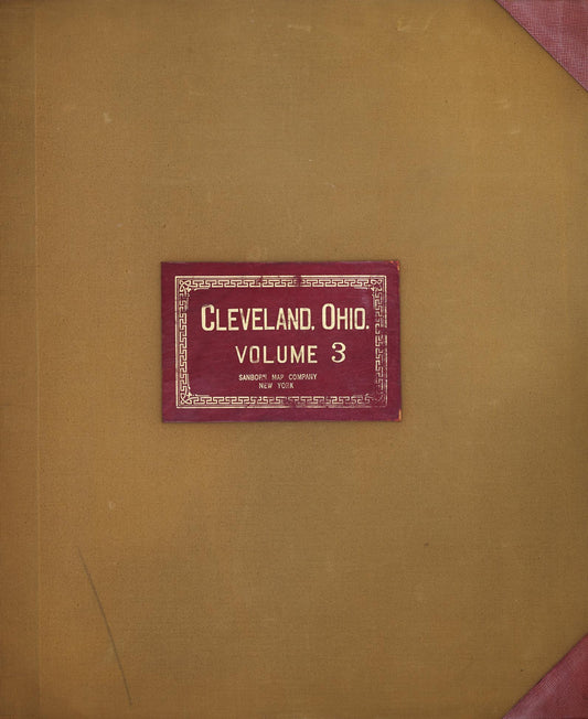 Sanborn Fire Insurance Map from Cleveland, Cuyahoga County, Ohio (1951), Sheet #0001 - Complete Map Set gallery image, historic Sanborn map, vintage wall art, Ohio Ohio
