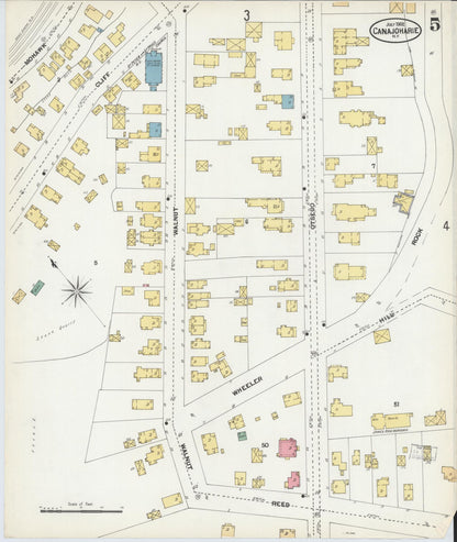 Sanborn Fire Insurance Map from Canajoharie, Montgomery County, New York (1902), Sheet #0005 - Complete Map Set gallery image, historic Sanborn map, vintage wall art, New York New York