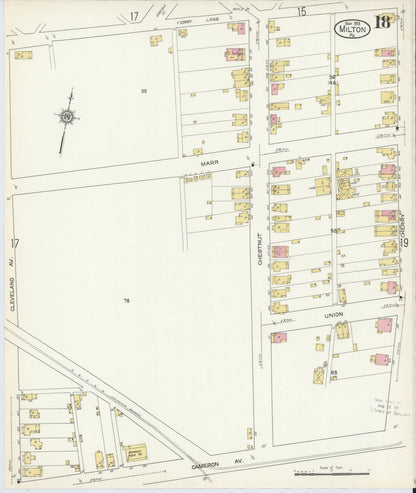 Sanborn Fire Insurance Map from Milton, Northumberland County, Pennsylvania (1913), Sheet #0018 - Complete Map Set gallery image, historic Sanborn map, vintage wall art, Pennsylvania Pennsylvania