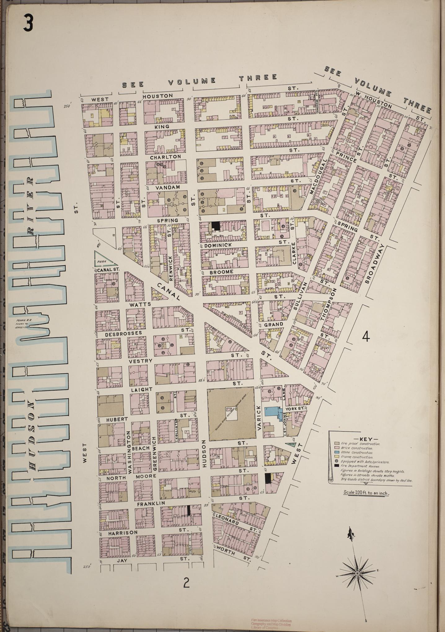 Sanborn Fire Insurance Map from New York; Special Atlases, New York, New York (1913), Sheet #0003 - Complete Map Set gallery image, historic Sanborn map, vintage wall art, New York New York