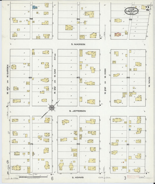 Sanborn Fire Insurance Map from Lake City, Wabasha County, Minnesota (1921), Sheet #0002 - Historic Sanborn Fire Insurance Map Print, vintage old map wall art, antique decor, genealogy gift, Minnesota Minnesota map