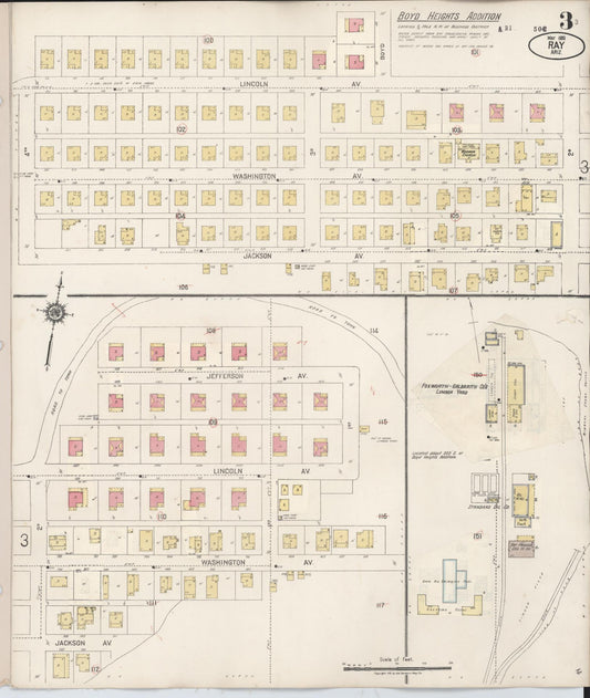 Sanborn Fire Insurance Map from Ray, Pinal County, Arizona (1931), Sheet #0003 - Historic Sanborn Fire Insurance Map Print, vintage old map wall art, antique decor, genealogy gift, Arizona Arizona map