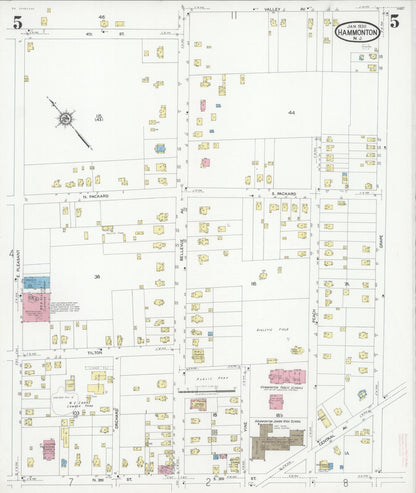 Sanborn Fire Insurance Map from Hammonton, Atlantic County, New Jersey (1930), Sheet #0005 - Complete Map Set gallery image, historic Sanborn map, vintage wall art, New Jersey New Jersey