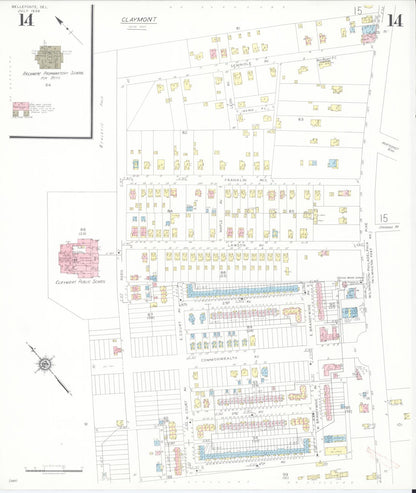 Sanborn Fire Insurance Map from Bellefonte, New Castle County, Delaware (1936), Sheet #0014 - Complete Map Set gallery image, historic Sanborn map, vintage wall art, Delaware Delaware
