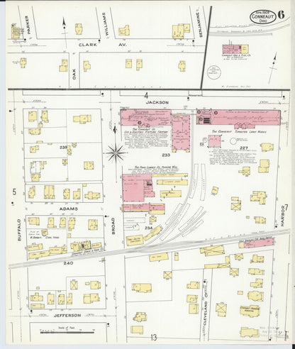 Sanborn Fire Insurance Map from Conneaut, Ashtabula County, Ohio (1909), Sheet #0006 - Complete Map Set gallery image, historic Sanborn map, vintage wall art, Ohio Ohio