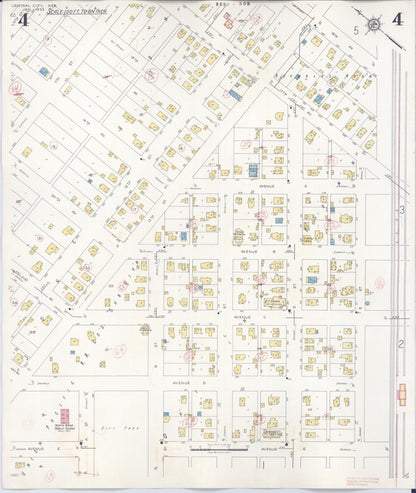 Sanborn Fire Insurance Map from Central City, Merrick County, Nebraska (1943), Sheet #0004 - Complete Map Set gallery image, historic Sanborn map, vintage wall art, Nebraska Nebraska