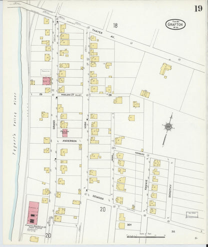Sanborn Fire Insurance Map from Grafton, Taylor County, West Virginia (1911), Sheet #0019 - Complete Map Set gallery image, historic Sanborn map, vintage wall art, West Virginia West Virginia