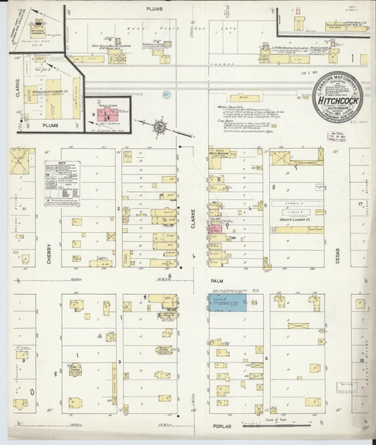 Sanborn Fire Insurance Map from Hitchcock, Beadle County, South Dakota. (1911) – Historic Sanborn Fire Insurance Map Print
