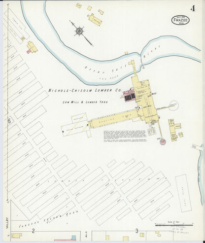 Sanborn Fire Insurance Map from Frazee, Becker County, Minnesota (1914), Sheet #0004 - Complete Map Set gallery image, historic Sanborn map, vintage wall art, Minnesota Minnesota