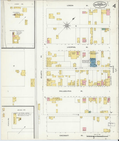 Sanborn Fire Insurance Map from Egg Harbor City, Atlantic County, New Jersey (1903), Sheet #0004 - Complete Map Set gallery image, historic Sanborn map, vintage wall art, New Jersey New Jersey