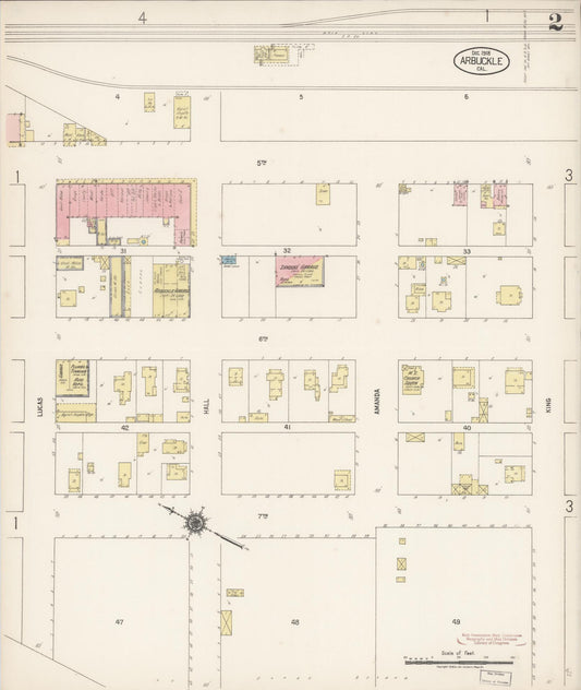Sanborn Fire Insurance Map from Arbuckle, Colusa County, California (1918), Sheet #0002 - Historic Sanborn Fire Insurance Map Print, vintage old map wall art, antique decor, genealogy gift, California California map