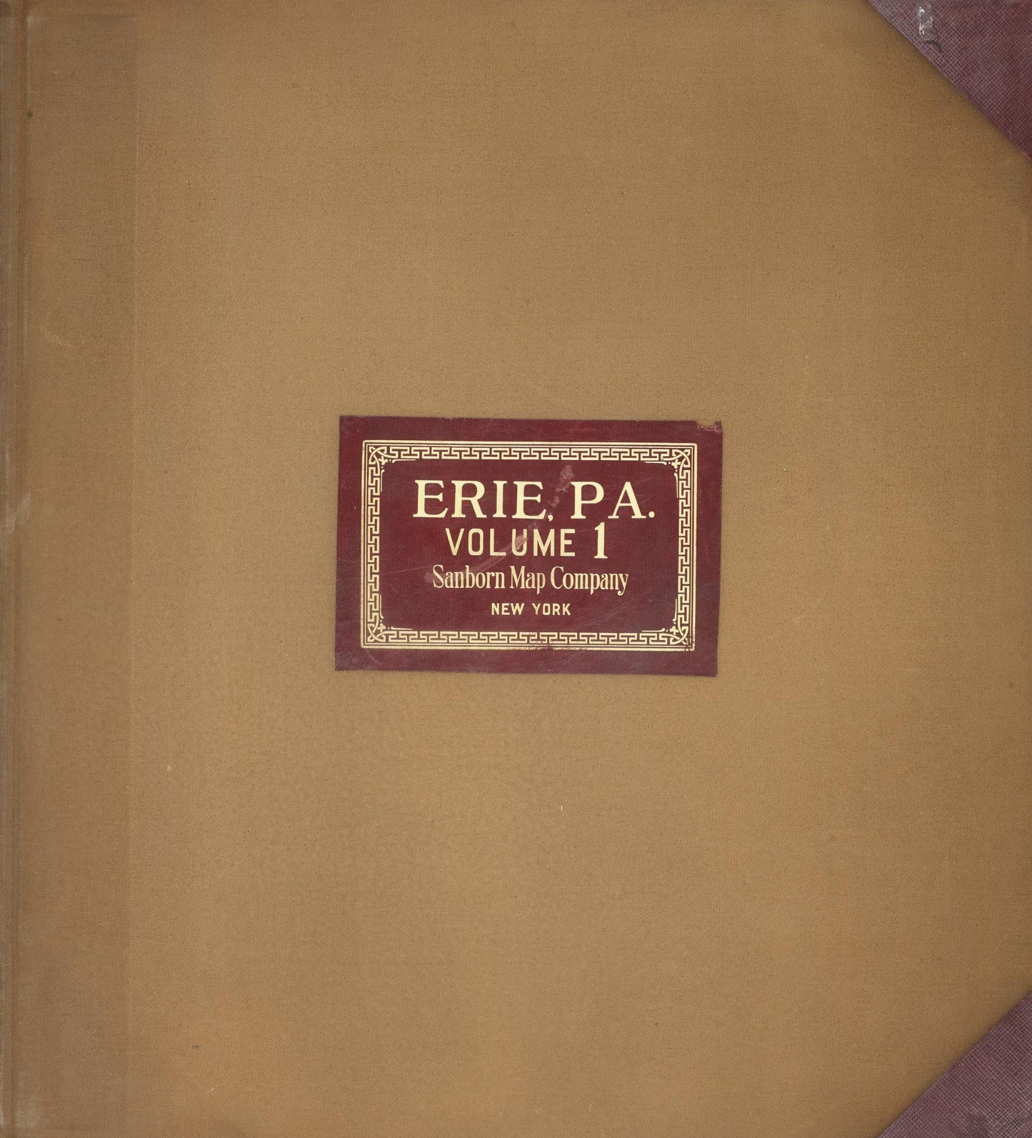 Sanborn Fire Insurance Map from Erie, Erie County, Pennsylvania (1950), Sheet #0001 - Historic Sanborn Fire Insurance Map Print, vintage old map wall art, antique decor, genealogy gift, Pennsylvania Pennsylvania map