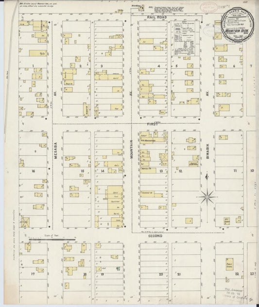 Sanborn Fire Insurance Map from Mountain Iron, Saint Louis County, Minnesota. (1897) – Map View