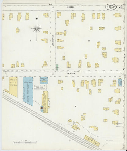 Sanborn Fire Insurance Map from Holley, Orleans County, New York (1898), Sheet #0004 - Complete Map Set gallery image, historic Sanborn map, vintage wall art, New York New York
