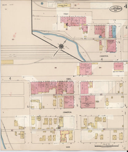Sanborn Fire Insurance Map from Leavenworth, Chelan County, Washington (1931), Sheet #0004 - Complete Map Set gallery image, historic Sanborn map, vintage wall art, Washington Washington