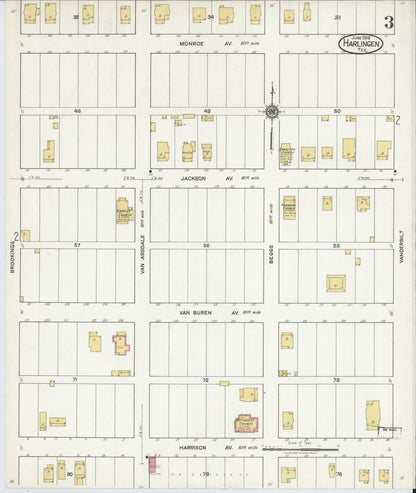 Sanborn Fire Insurance Map from Harlingen, Cameron County, Texas (1919), Sheet #0003
