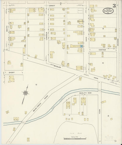 Sanborn Fire Insurance Map from Dupont, Luzerne County, Pennsylvania (1914), Sheet #0003 - Complete Map Set gallery image, historic Sanborn map, vintage wall art, Pennsylvania Pennsylvania